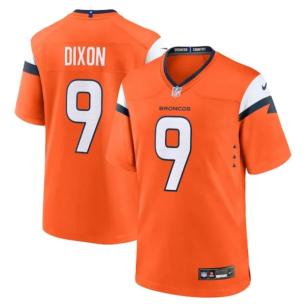 None Riley Dixon Game Jersey - Orange | NFL Player Jersey | NFL Footba