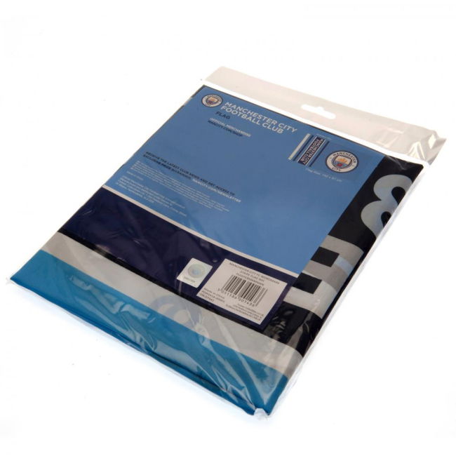 Manchester City FC Wordmark Flag (Fan Favorite)