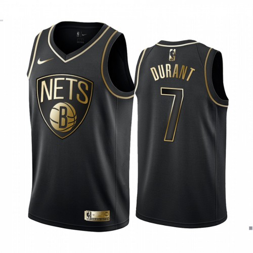 Nike Nets Black Kevin Durant #7 Jersey - NBA Fan Apparel