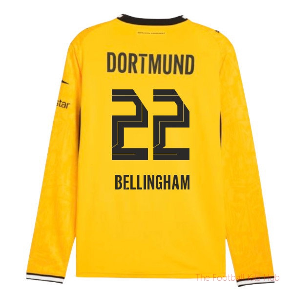Borussia Dortmund 2026-2027 Long Sleeve Home Shirt Bellingham #22