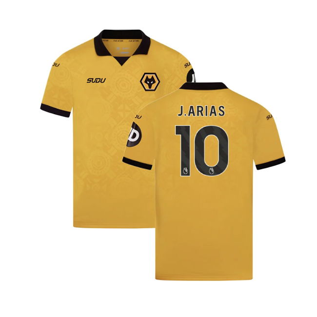 Kids Arias 10 Wolves Football Club Trendy Home Football Shirt