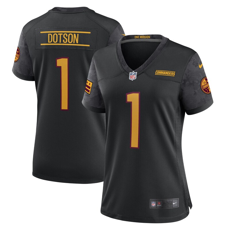 None Jahan Dotson Team Captain WAS Commanders Affordable Jersey