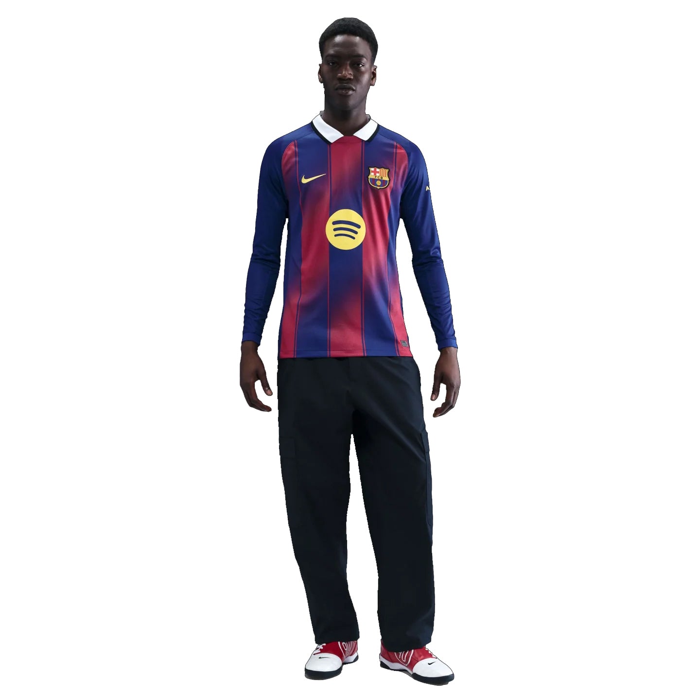 Barcelona Long Sleeve 2025-2026 UCL Home Jersey – Authentic Shirt