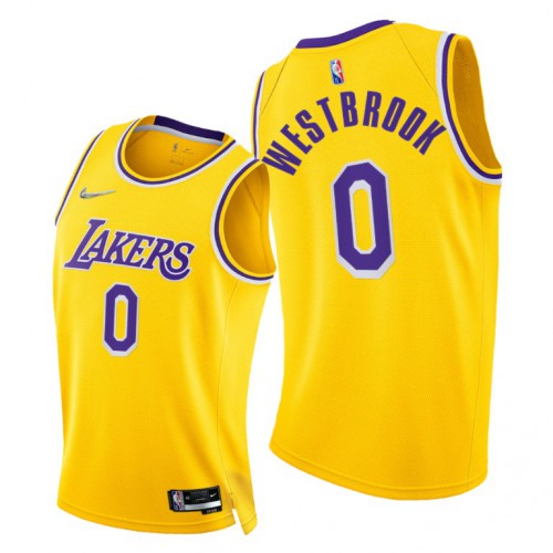 Authentic Lakers #0 Russell Westbrook 2021 75th NBA City Edition