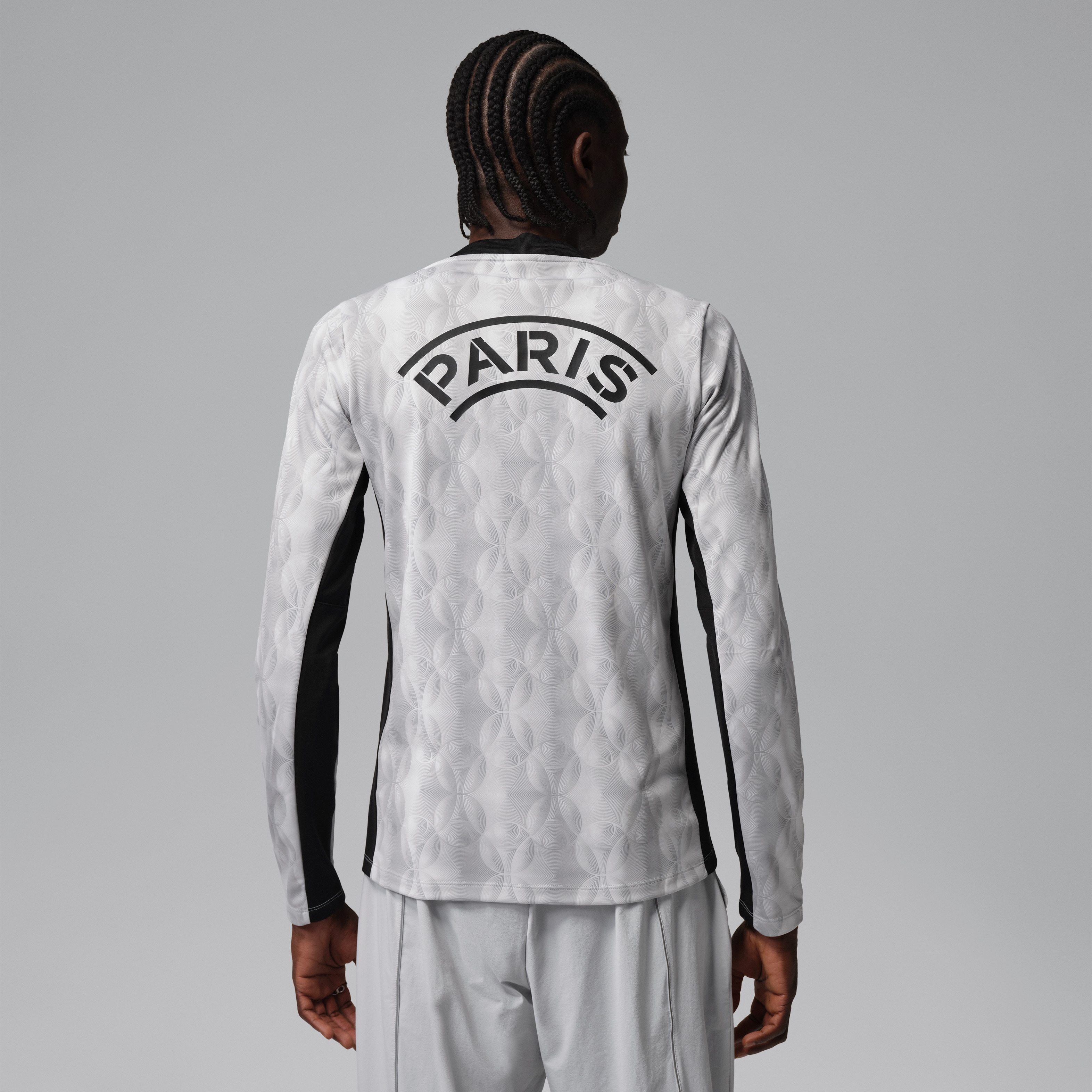 [LK] Paris Saint-Germain Men's Long Sleeve Pre-Match Dri-FIT Jersey Top - Black