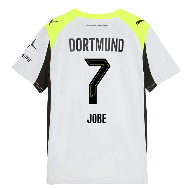 2025-2026 Borussia Dortmund Away Cost Effective Shirt - Kids (Jobe 7)
