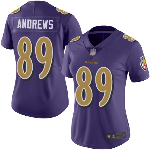 NFL B R Ravens #89 Mark Andrews Purple Limited Jersey - Authentic Q...
