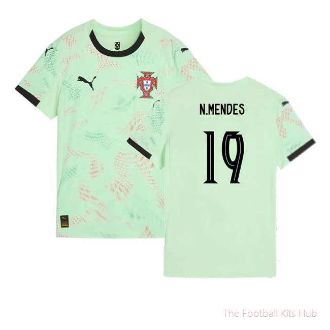 [LK] 2025/26 Portugal Womens Team Away Shirt (Ladies) (N.Mendes 19)