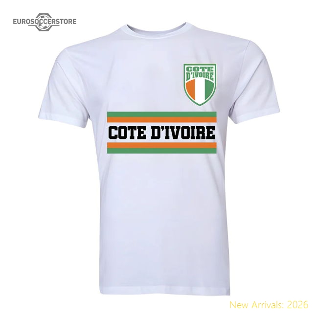 Ivory Coast Core Football Country T-shirt (white) - Fan Collection