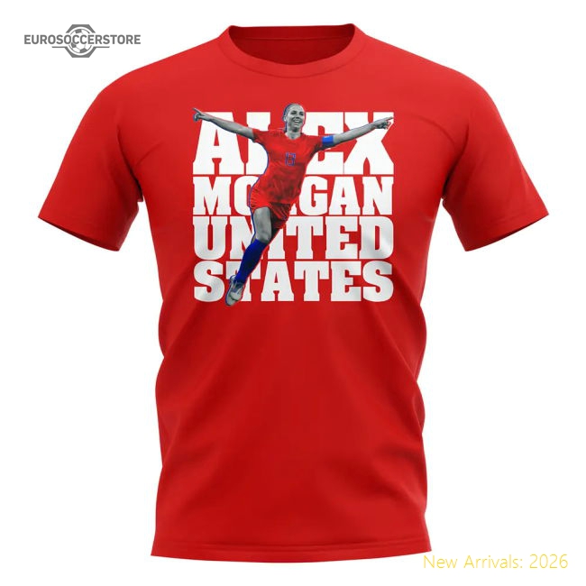 Alex Morgan United States Player T-shirt (red) - World Cup Edition