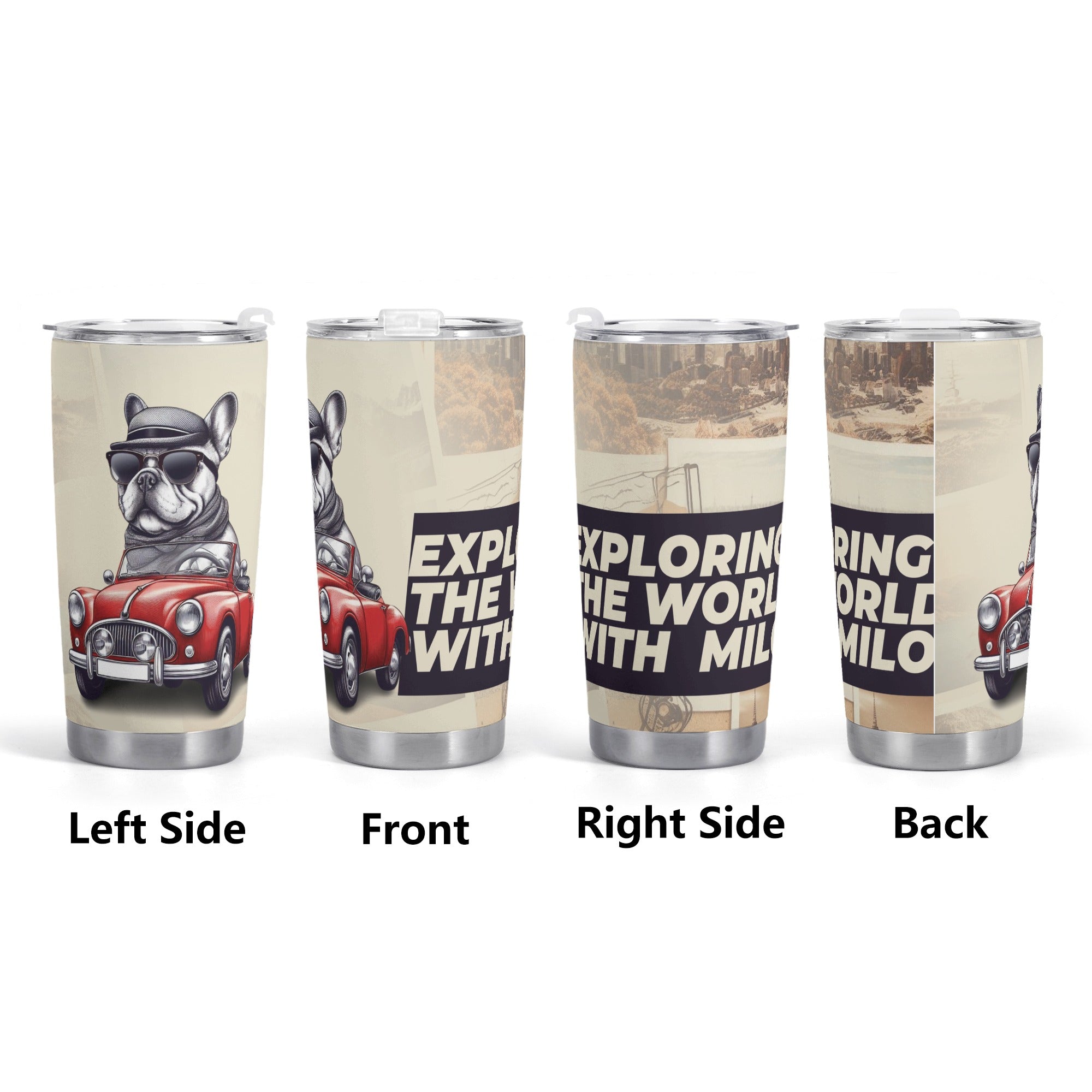 Safe Comfortable Duke - Durable Tumbler For Frenchie Pups