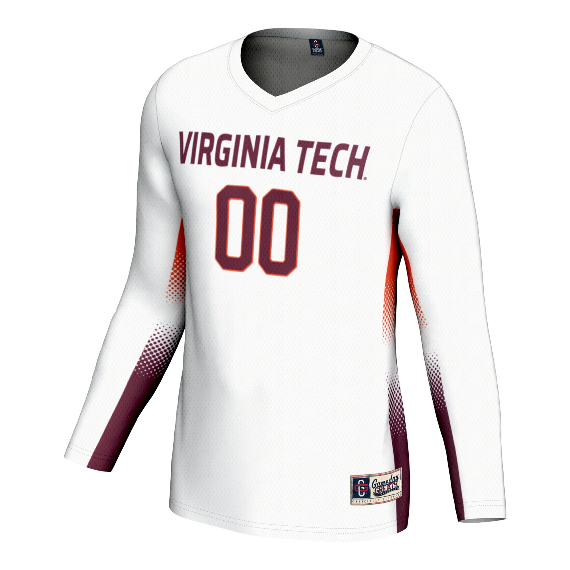 [DDG] Virginia Tech Hokies GameDay Greats Unisex NIL Lightweight Volleyball Jersey - White