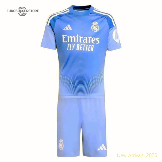 Premium-grade 2025-2026 Real Madrid Home Youth Goalkeeper Kit