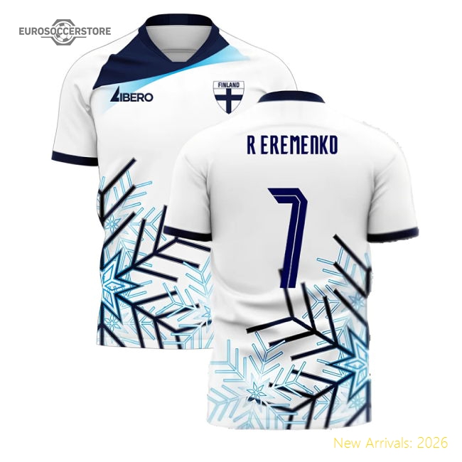 Finland 2025-2026 Home Concept Football Kit (Libero) (R EREMENKO 7)