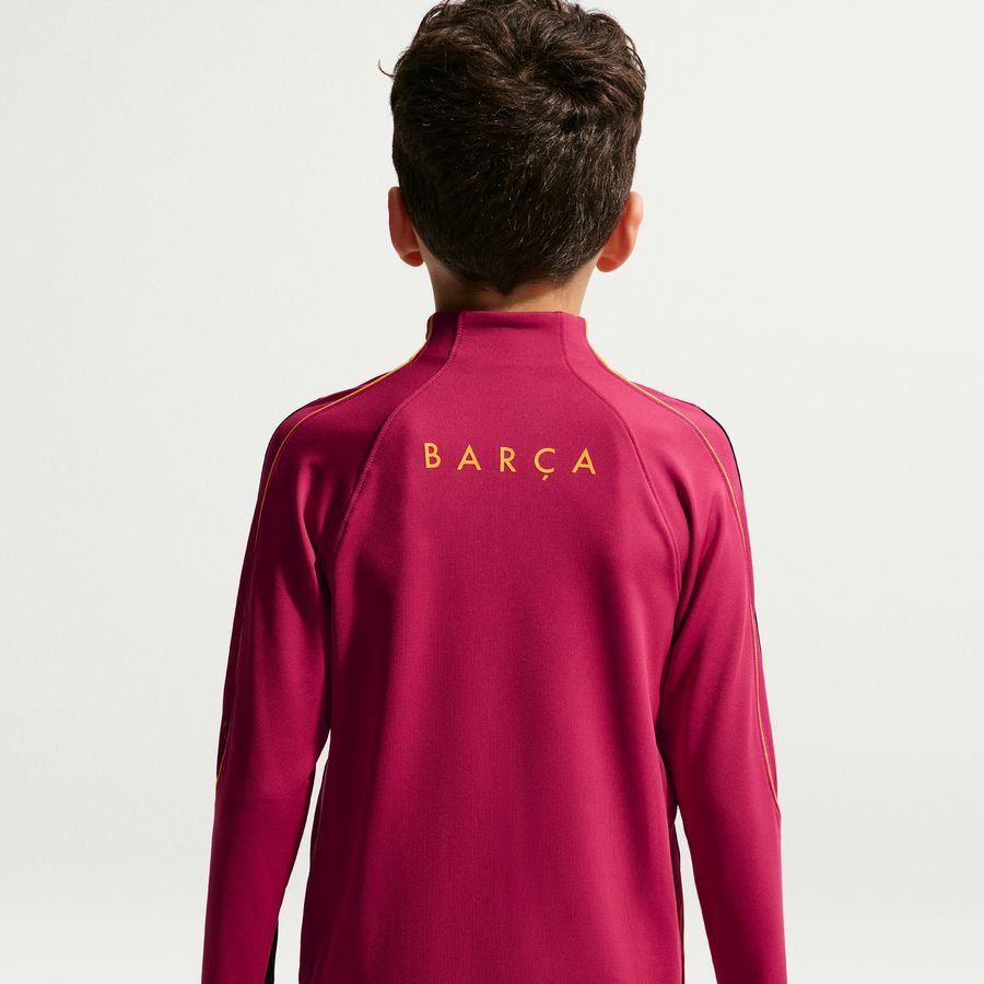 Barcelona Training Shirt Dri-FIT Strike - Noble Red/Blackened Blue/Mineral Yellow Kids