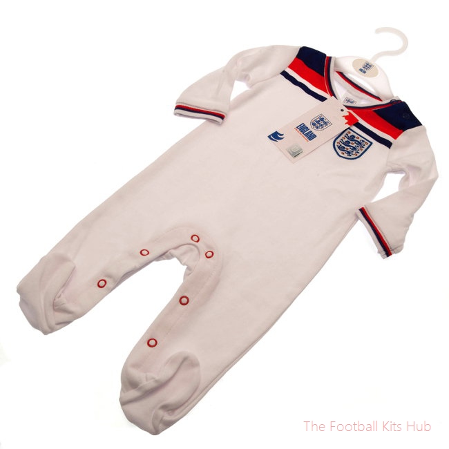 England FA Sleepsuit 82 Retro 12-18 Mths