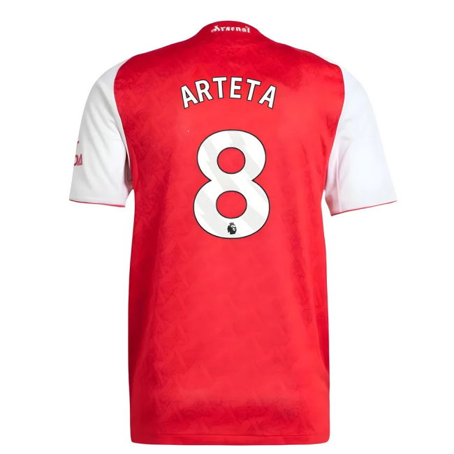 Arsenal Home Football Jersey 2025-20 Season Arteta 8 L M S