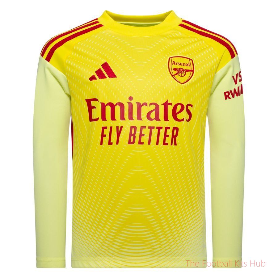 Arsenal Goalkeeper Shirt 2025/26 Kids Long Sleeves