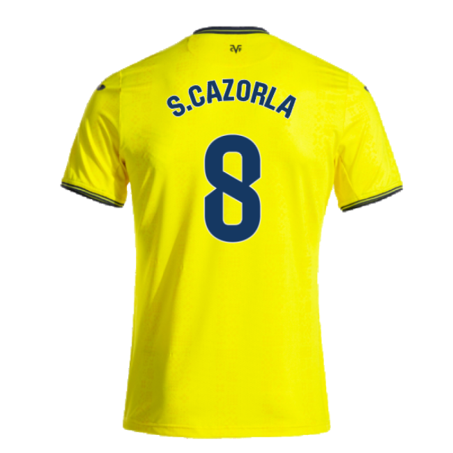 Fan-Favorite 2024-2025 Villarreal Home Shirt (S.Cazorla 8)