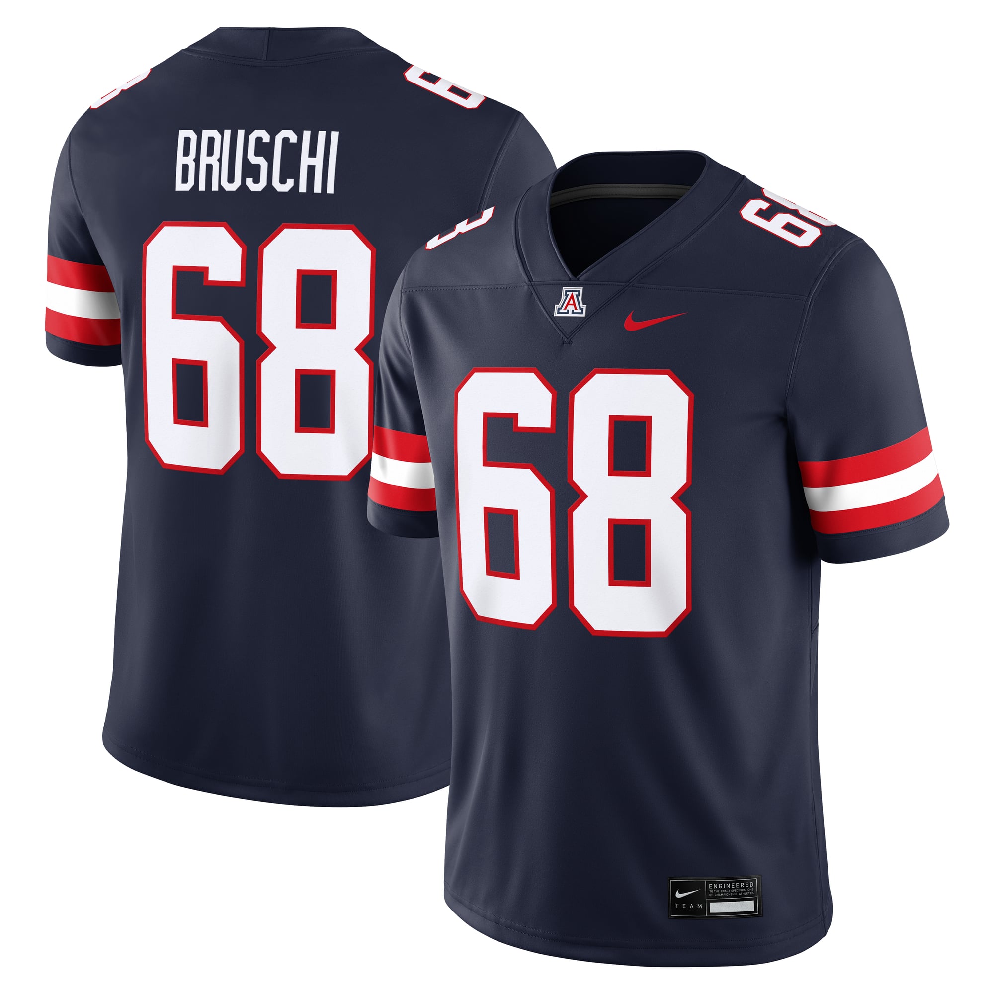 Tedy Bruschi Arizona Wildcats Nike Home Game Jersey - Navy