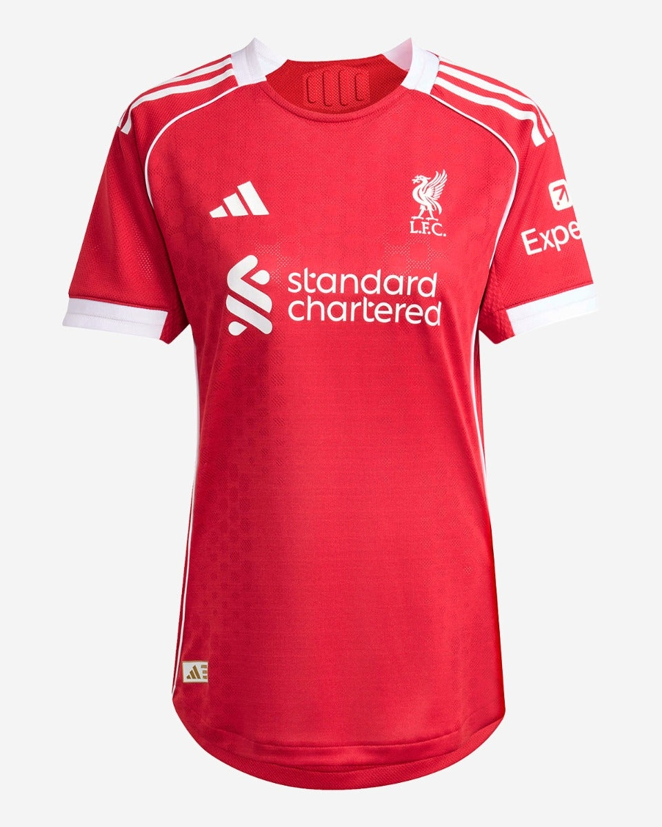 Women's Liverpool Home Soccer Jersey 2025/26 Authentic Kit