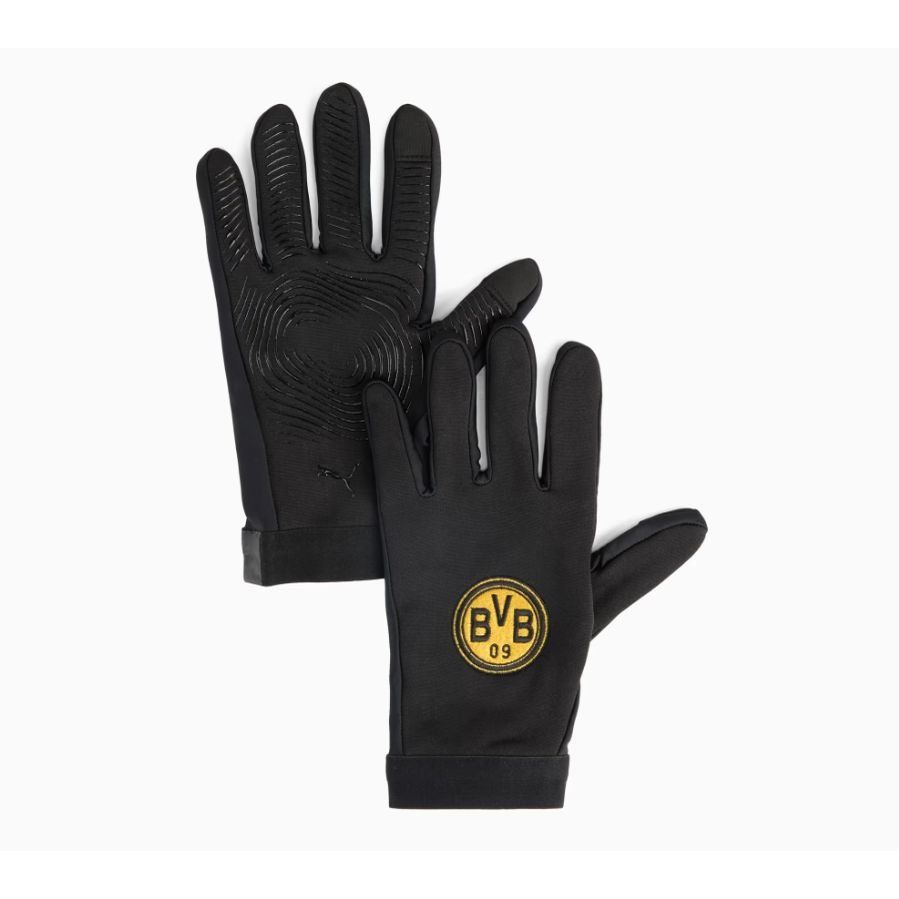 Dortmund Player Gloves Field - PUMA Black/Faster Yellow