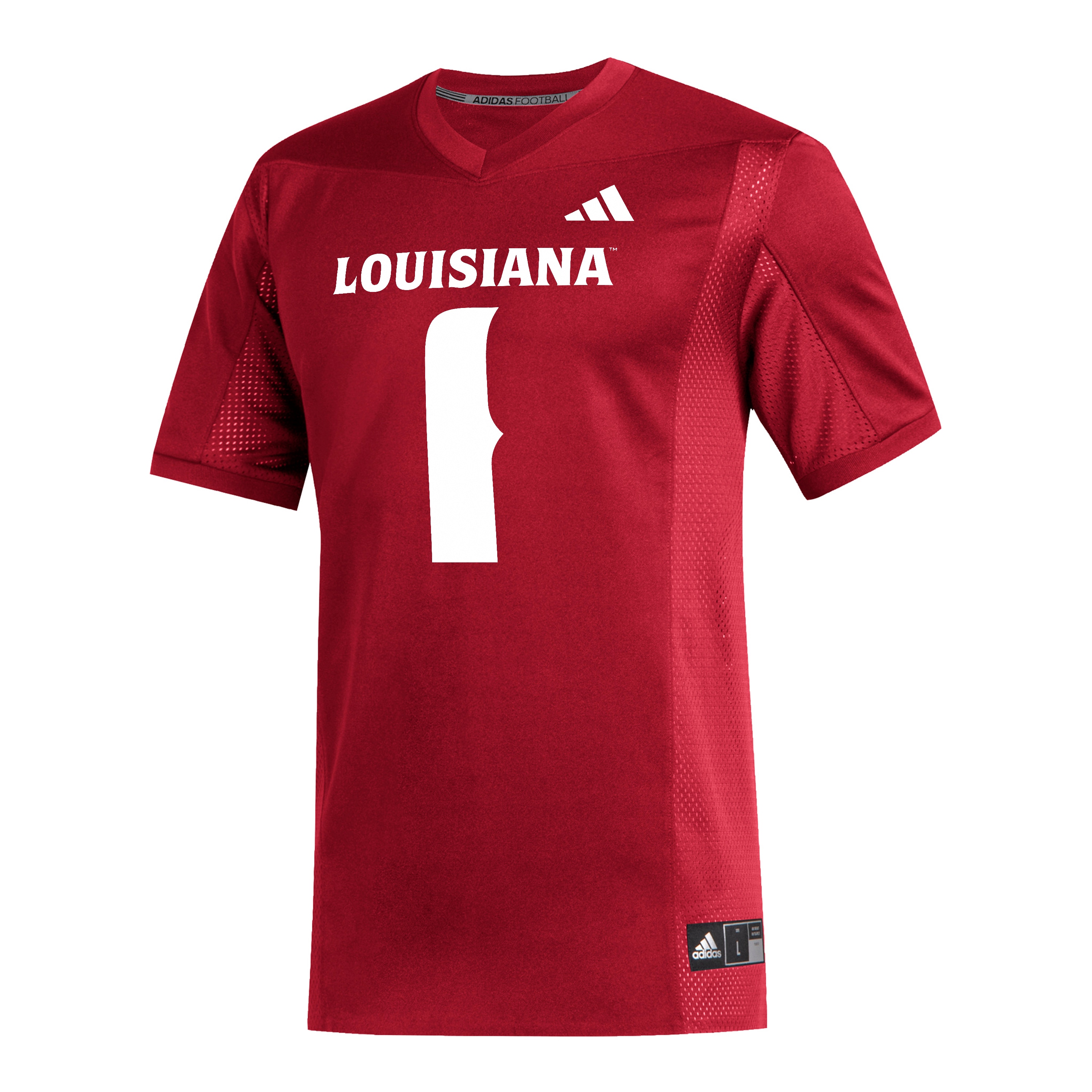 #1 Louisiana Ragin' Cajuns Replica Football Jersey - Cardinal