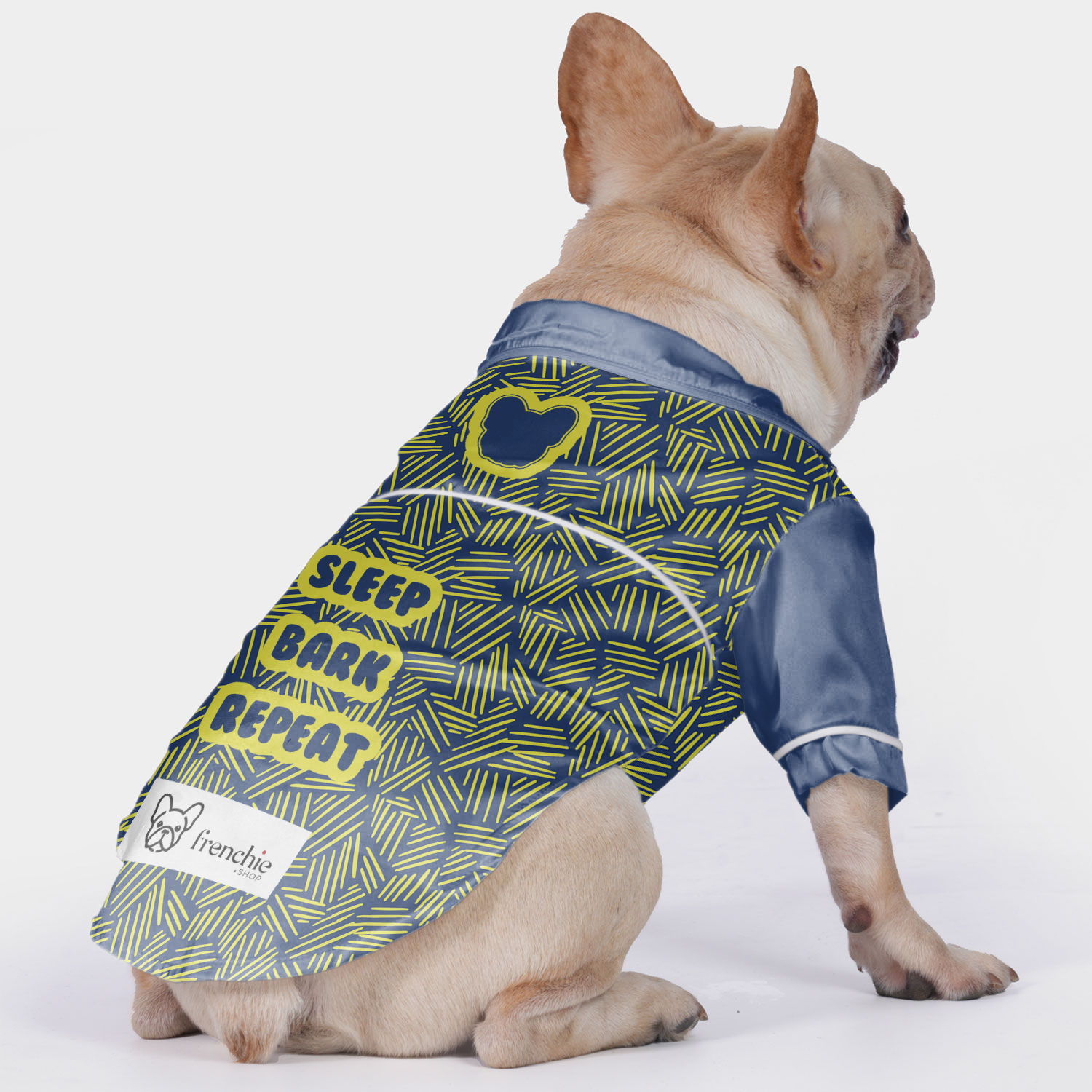 Trendy Sleep, Bark, Repeat- Pajamas For French Bulldog as a Gift Stylish