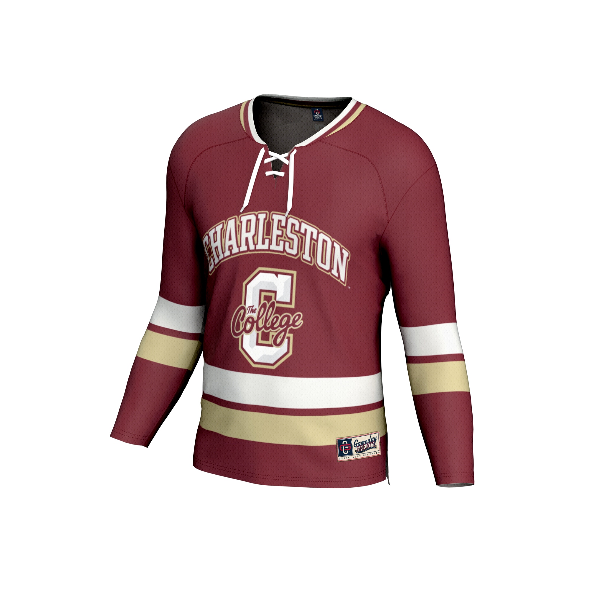 [NJP] Charleston Cougars GameDay Greats Unisex Spirit Hockey Jersey - Maroon