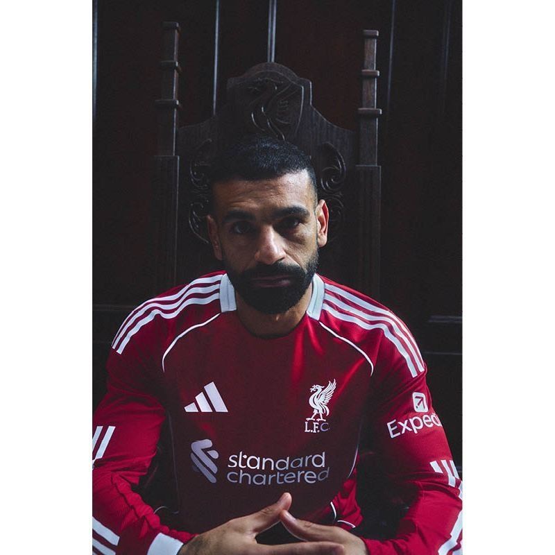 Liverpool Home Shirt 2025/26 Champions League Long Sleeves M.SALAH 11