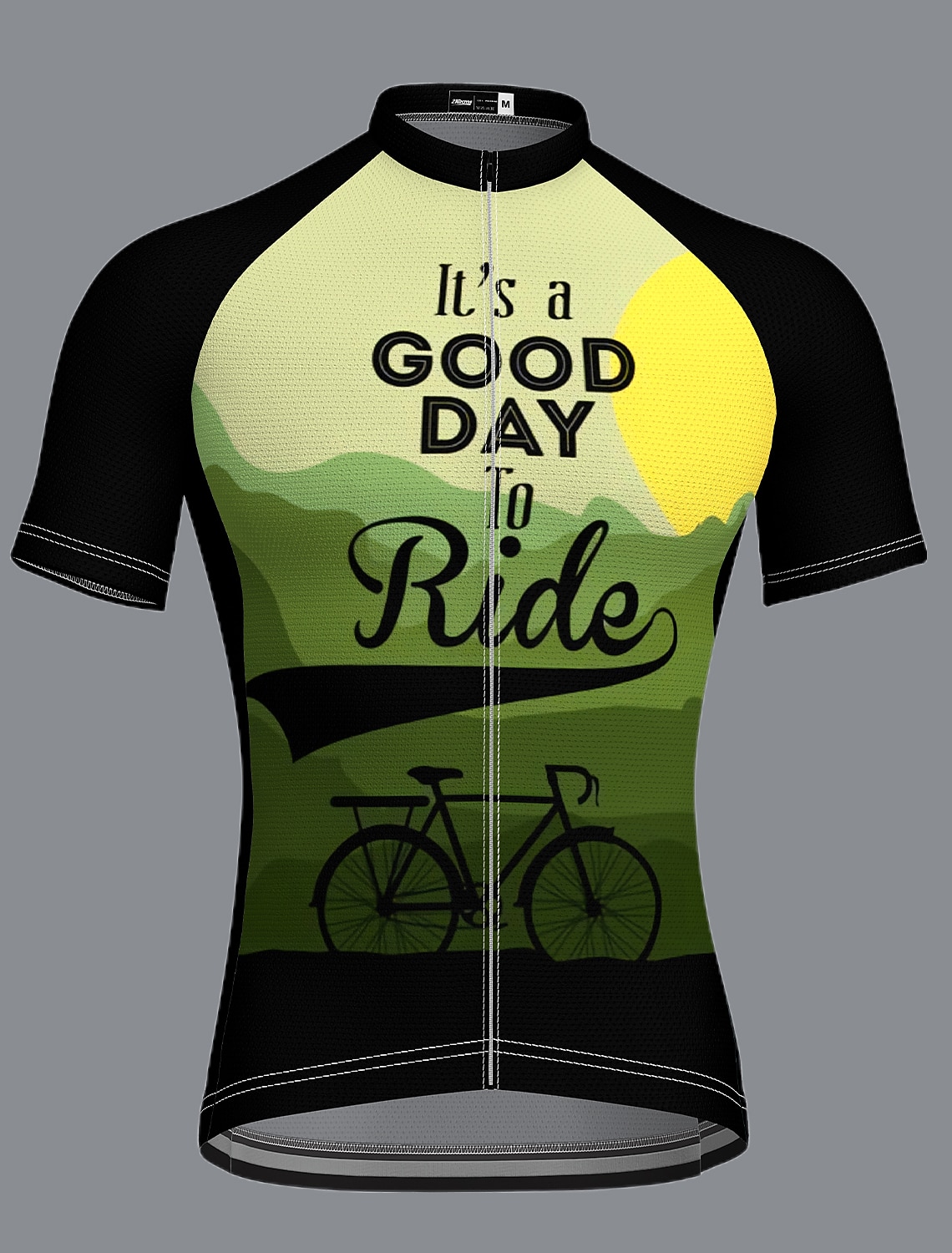 21Grams Men's Cycling Jersey Short Sleeve Bike Jersey 3 Rear Pockets Reflective Strips Gradient Top Summer Bike wear Mountain Bike Shirt Sports Cycling Clothing Breathable Quick Dry Moisture Wicking