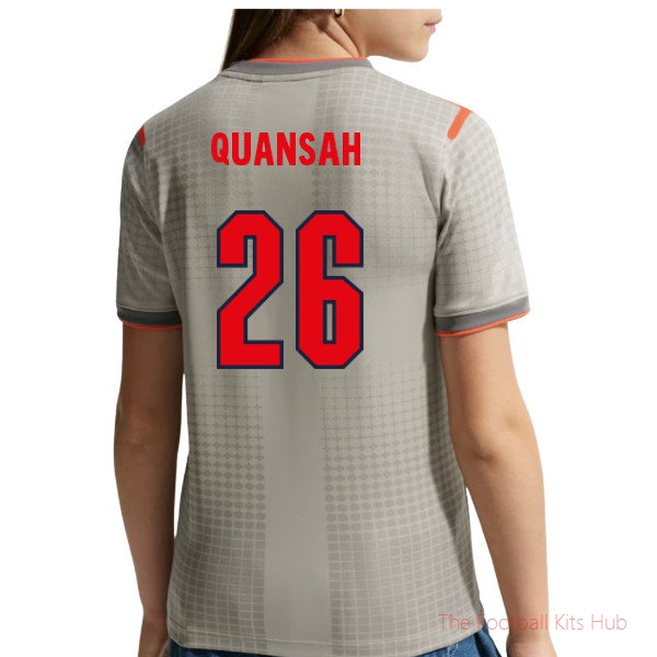 England 2026-2027 Pre-Match Shirt Quansah #26 Stadium Edition