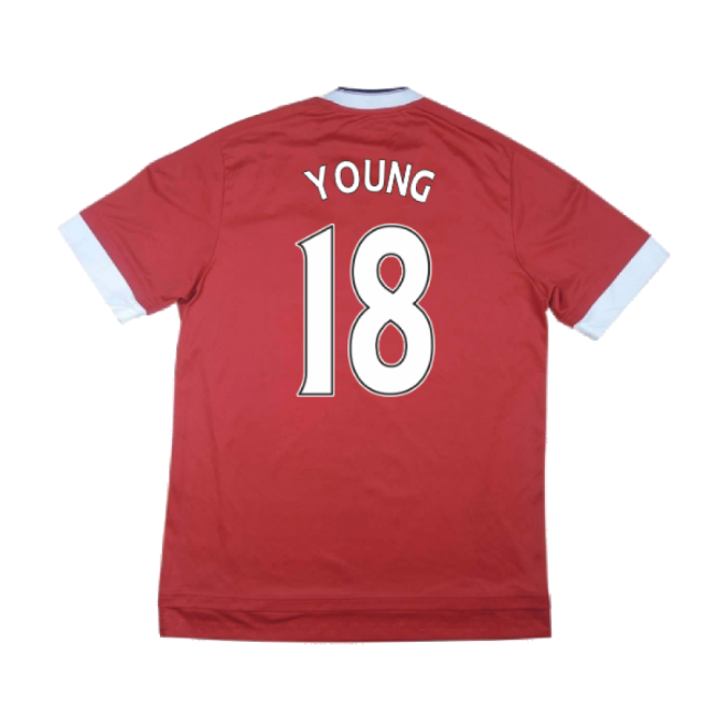Manchester United 2015-16 Home Shirt ((Excellent) M) (Young 18)