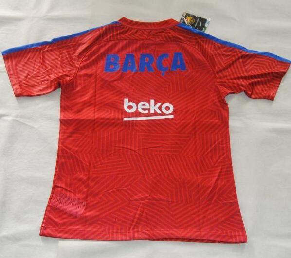 Barcelona Zebra Red 2016-17 Training Shirt - Official Replica 12491