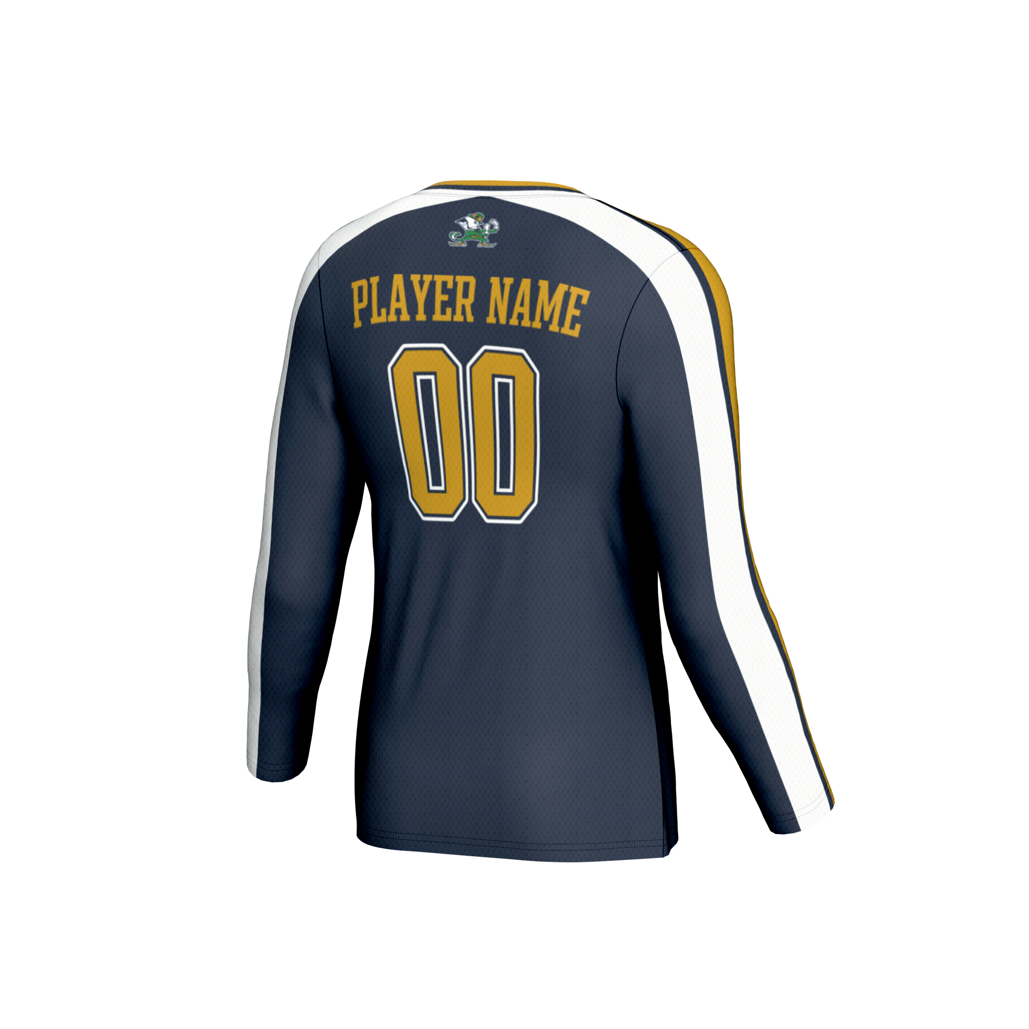 [NJP] Notre Dame Fighting Irish GameDay Greats Unisex NIL Pick-A-Player Lightweight Collegiate Volleyball Fashion Jersey - Navy