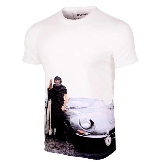 George Best E-Type All Over Print T-Top (White)