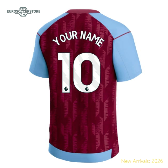 Aston Villa Children 2023 Home Jersey Shirt Football Fan Match Day Essential