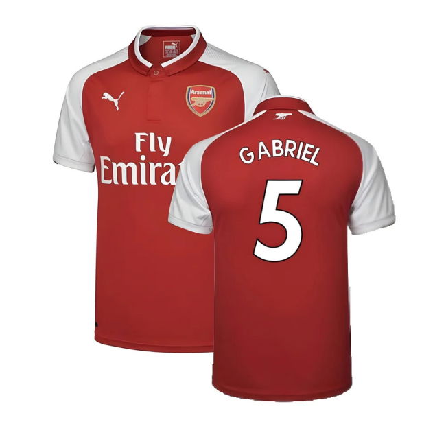 Arsenal 17/18 Home Football Shirt Adult Size XS ((Excellent) XS) (Gabriel 5)