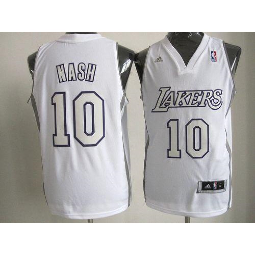 Performance Top-Grade Men's Lakers #10 Steve White Basketball Jersey