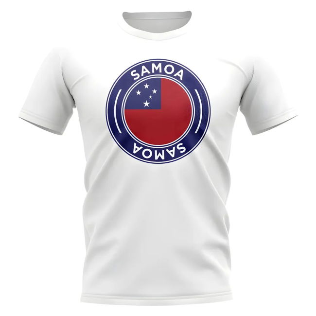 World Samoa Football Badge T-Shirt (White) Performance Championship