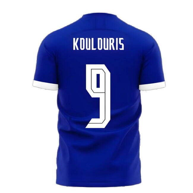 Sweet Greece 2025-2026 Away Concept Football Kit (Libero) (KOULOURIS 9) Gorgeous