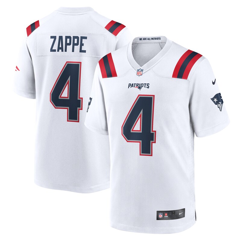 None Bailey Zappe New England Patriots Retro Collector's Item