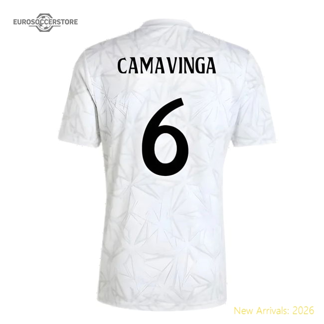 2024-2025 Real Madrid Pre-match Shirt (white) (camavinga 6)