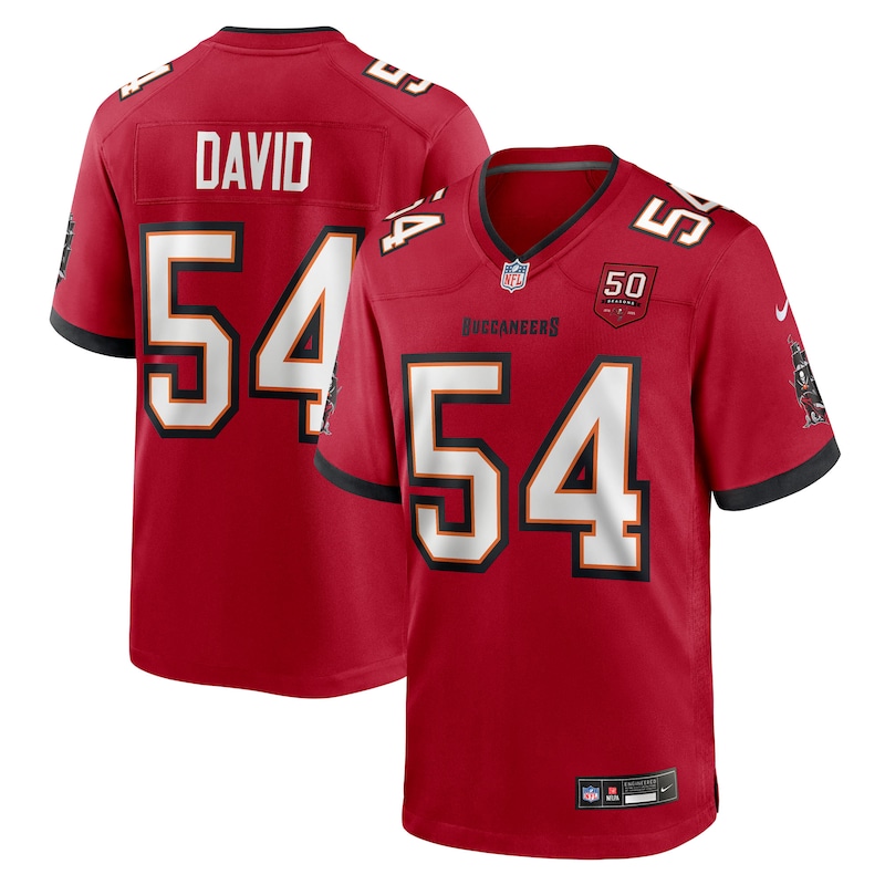 None Lavonte David TB Buccaneers Bold Premium-Quality Jersey