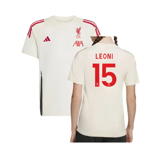 Liverpool Liverpool Training Tee White Kids Leoni #15 Authentic De...