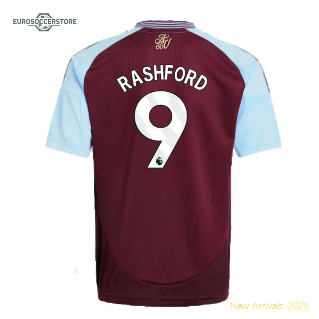 2024-2025 Aston Villa Home Shirt (Kids) (Rashford 9)