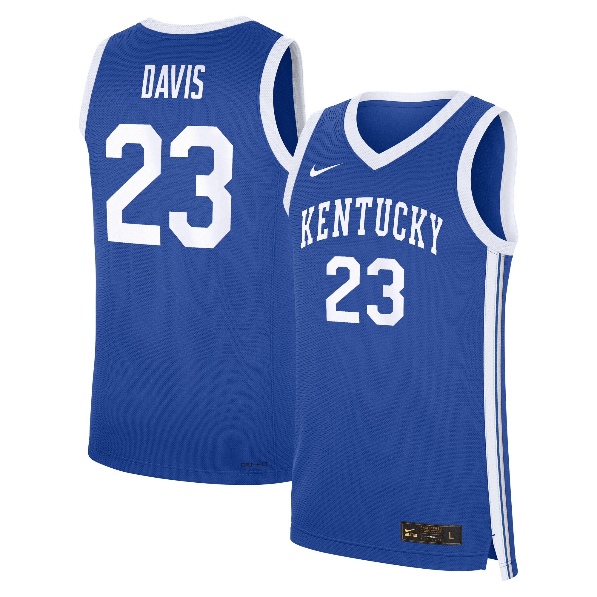 [NJP] Anthony Davis #3 Kentucky Wildcats Road Replica Basketball Jersey - Royal