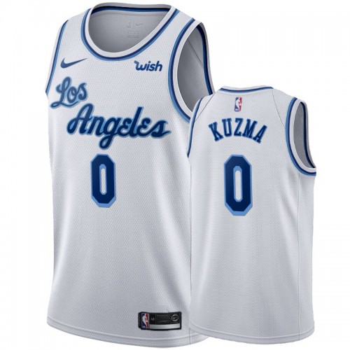 White LAL Angeles Lakers #0 Nike Premium Jersey NBA Fan Apparel