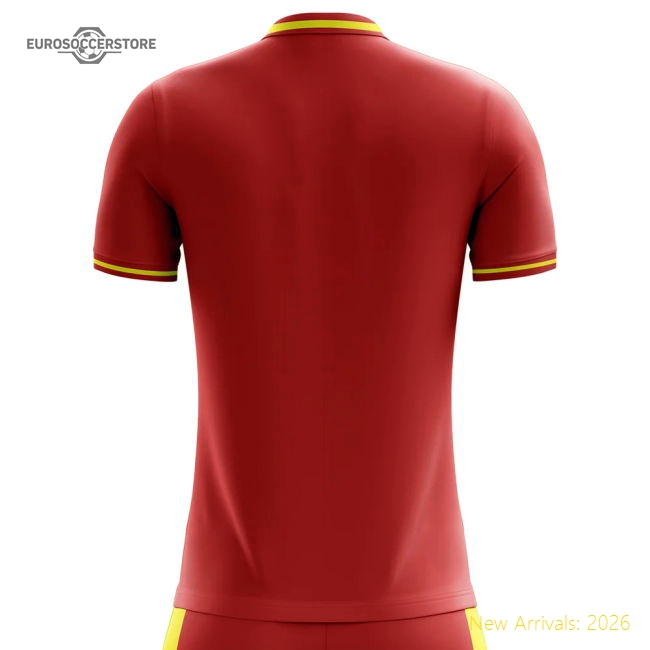 2025-2026 Spain Xs - Uk Size 6/8 Home Kit Flag Concept Football - Womens