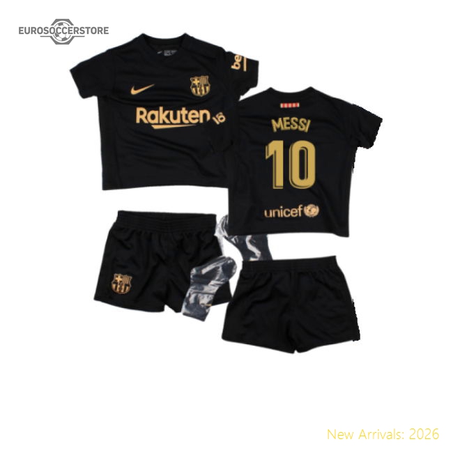 2020-2021 Barcelona Away Jersey Baby Kit (Messi 10) Fan Edition